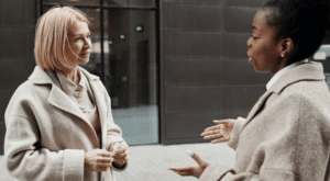 women talking